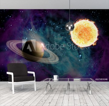 Bild på Sun Starscape 3D Illustration